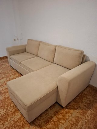 Sofá Cama Chaise Longue con Almacenamiento