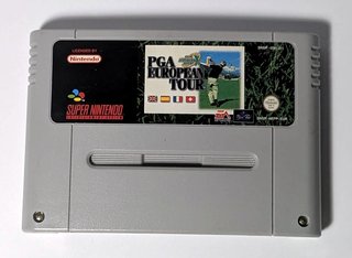 PGA European Tour, SNES, PAL EUR, amb capsa