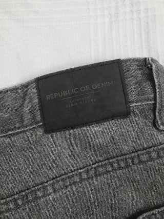 Jeans Uomo Straight Grigio Antracite