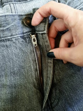 Jeans Uomo Straight Grigio Antracite