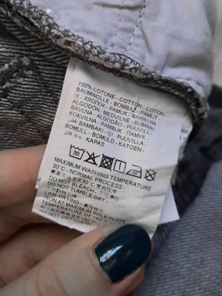 Jeans Uomo Straight Grigio Antracite