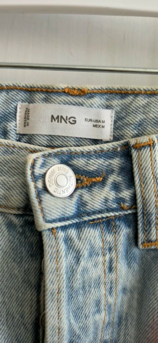 Pantalón vaquero Mango azul claro