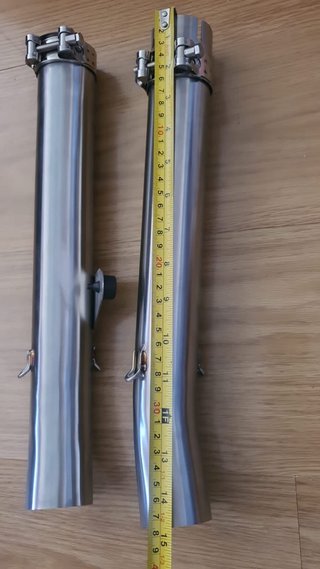 Adaptador Escape Moto 54mm 39cm