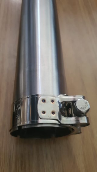 Adaptador Escape Moto 54mm 39cm