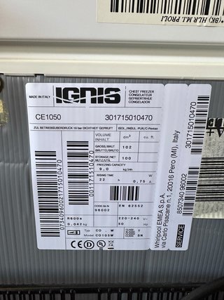 Congelador Arcon Ignis Blanco