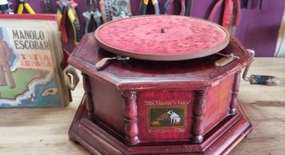 Gramola His Master's Voice Marrón/Rojo