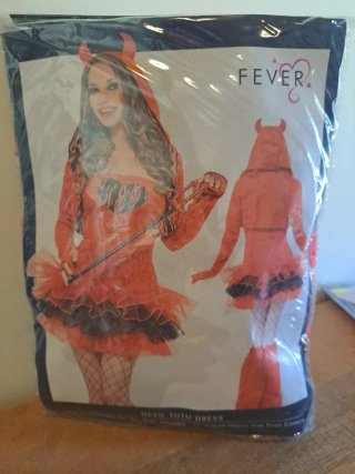 Disfraz Diabla Tutú Talla Única Fever
