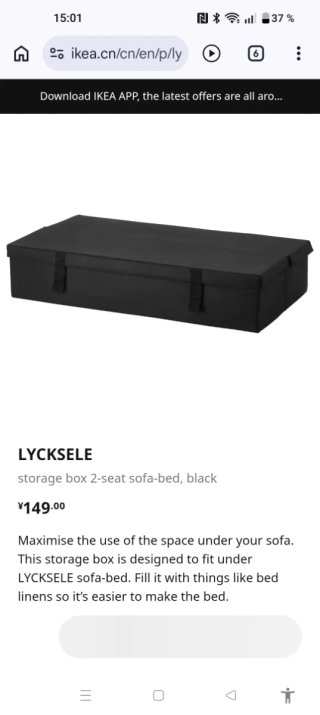 Sofá Cama 2 Plazas Ikea Lycksele lovas Gris