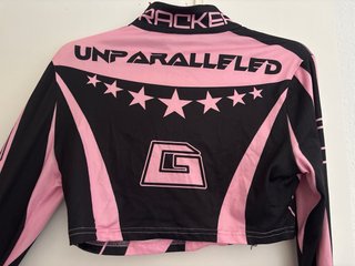 Top rosa F1 con cremallera talla M