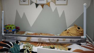 Barrera Cama Infantil 1,90m Gris Animales