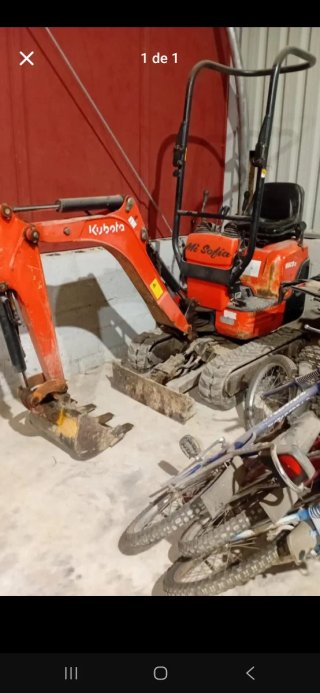 Mini excavadora KubotaU-10