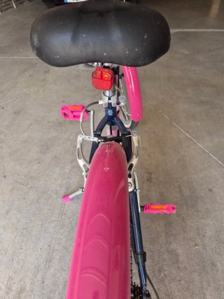 Bicicleta niña BTWIN 20 azul y rosa