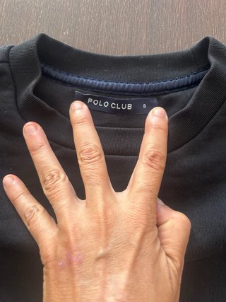 Sudadera Polo Club Negra