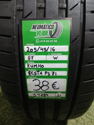 205 45 16 87W KUMHO ECSTA PS71