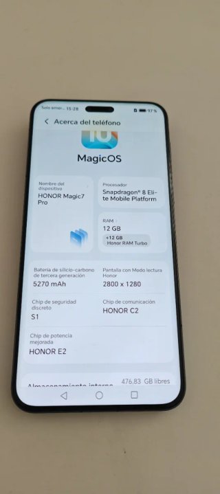 Honor Magic 7 Pro 512GB Negro
