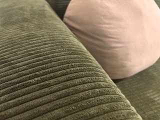 Divano letto in velluto verde