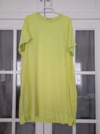 Vestido Parfois verde/amarillo talla única