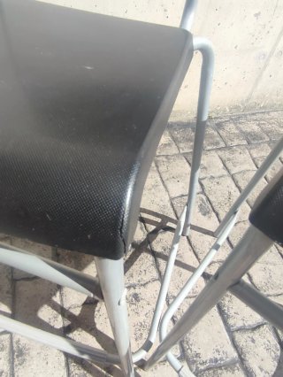 Taburetes Ikea Negro/Gris