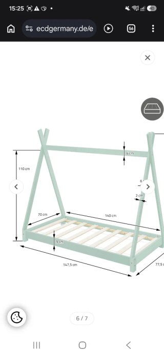 2 camas Montessori Tipi 70x140
