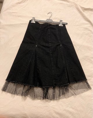 Gonna Liu Jo jeans tulle strass