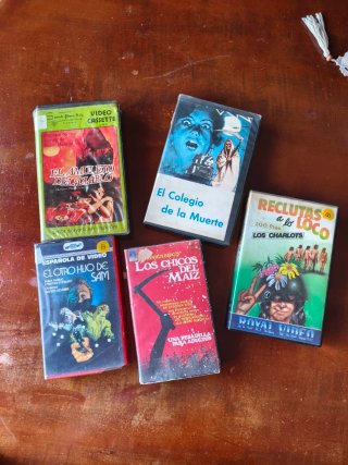 Lote 4 Películas VHS Terror de videoclub.
