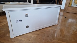 Mueble TV madera blanco 90x30x40