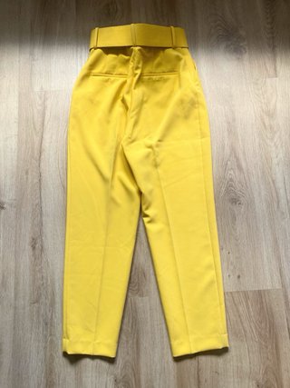 Pantalón Zara Amarillo Talla XS