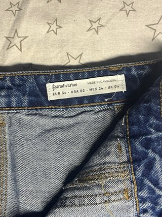 Falda tejana corta Stradivarius
