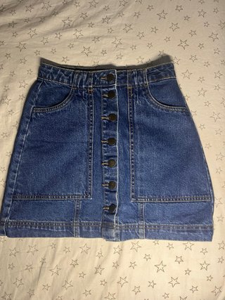 Falda tejana corta Stradivarius
