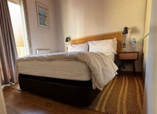 Alfombra Zara Home Yute Rayas Beige/Marrón