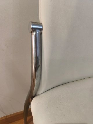 Juego de 6 sillas de salón blancas