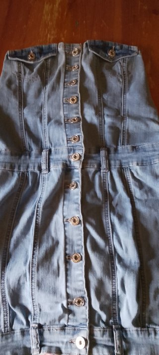 Vestito in jeans con elastico