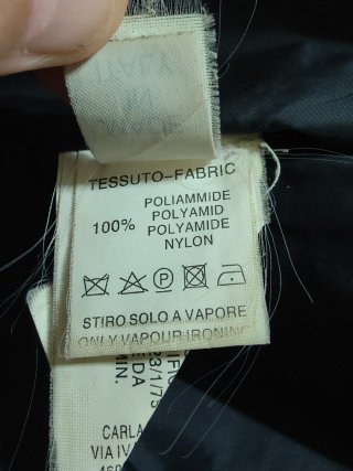 CARLA CARINI piumino giacca outdoor casual nero M
