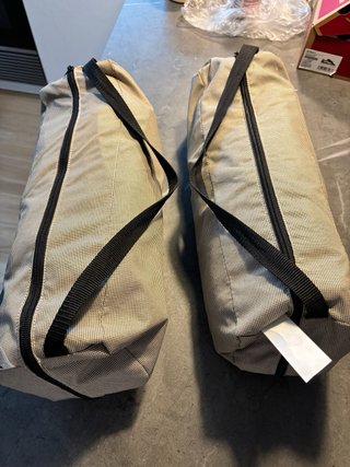 2 Sillas Camping Quechua Beige/Negro