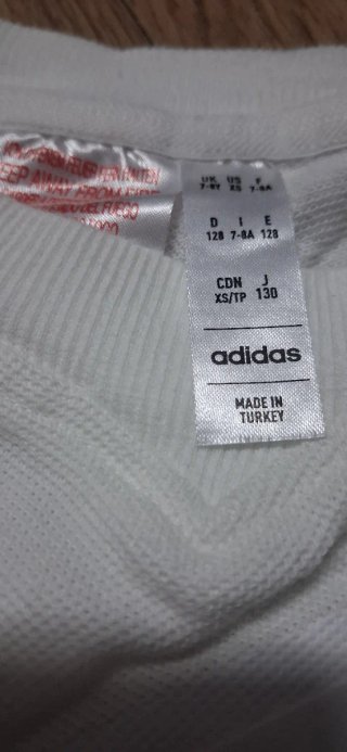 Camiseta Adidas chico blanca