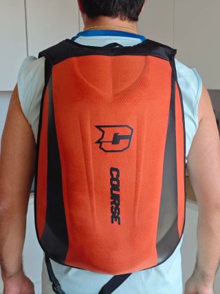 Mochila Moto Course Slipstream Naranja/Negra