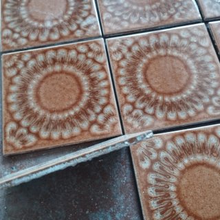 Lote azulejos cerámica vidriada