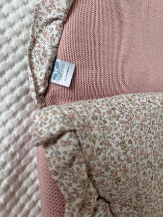Saco y cubre capazo bebé rosa