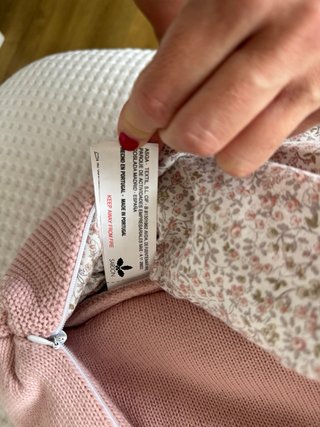 Saco y cubre capazo bebé rosa