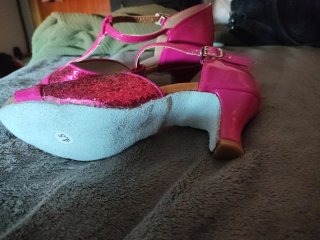 Zapatos baile rosa fucsia talla 36.5