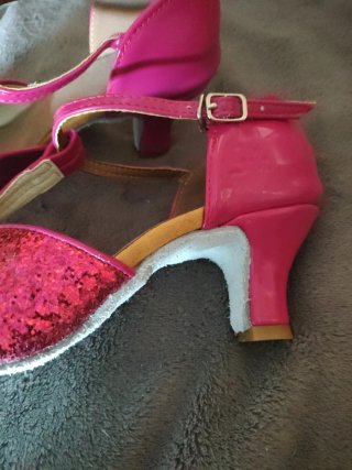 Zapatos baile rosa fucsia talla 36.5