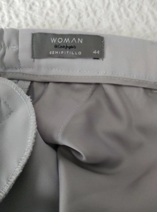 Conjunto pantalón y jersey gris perla