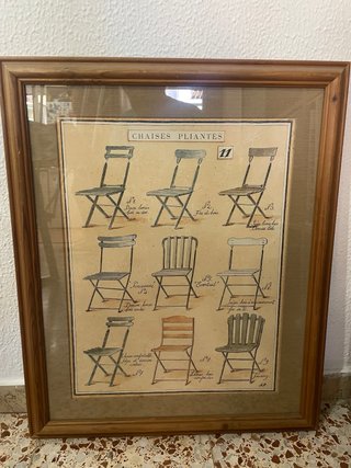Cuadro Chaises Pliantes Sillas Plegables