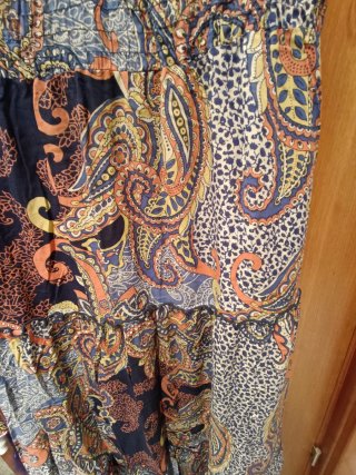 Vestido largo Bershka halter talla L