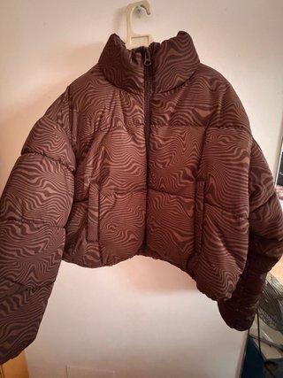 Chaqueta acolchada estampada