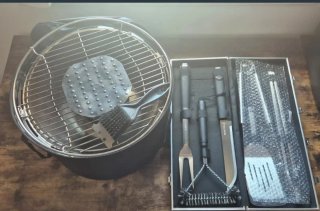 Set de utensilios para barbacoa