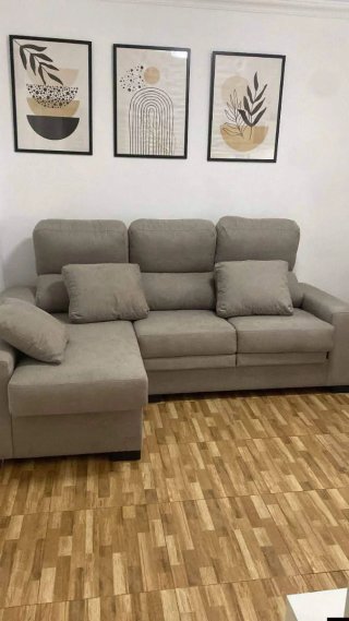 Sofá Cheslong gris extraíble en stock entrega rápi