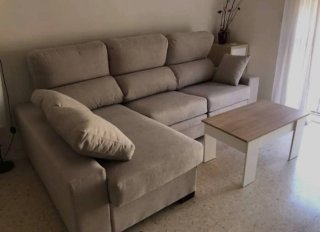 Sofá Cheslong gris extraíble en stock entrega rápi