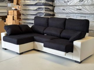Sofá Cheslong gris extraíble en stock entrega rápi