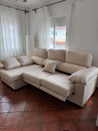 Sofá Cheslong gris extraíble en stock entrega rápi